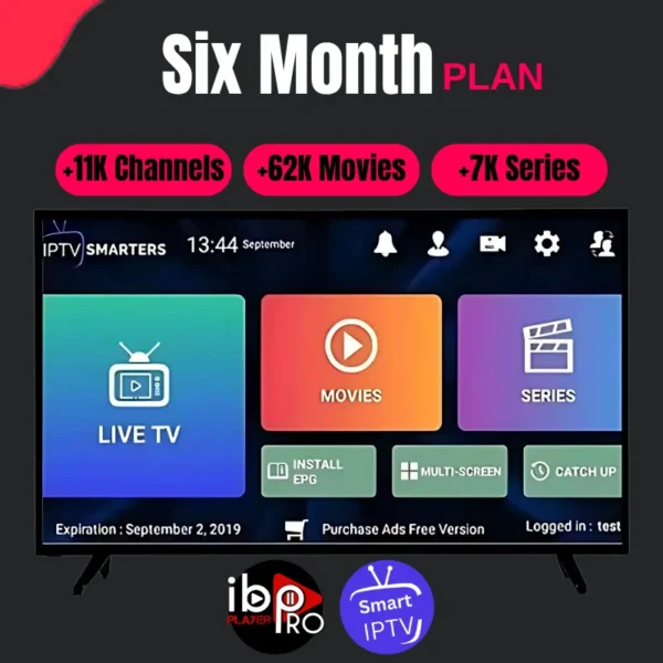 IPTV Subscription 6months-ibo iptv player​ in US